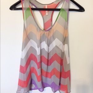 Multi colored tank